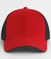 BB165 B165 Beechfield Club Cap Red / Black colour image